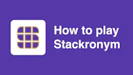 Stackronym! A new daily word game