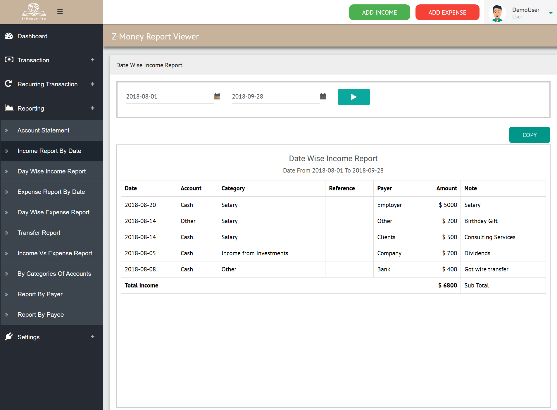 Z-Money Pro gallery image