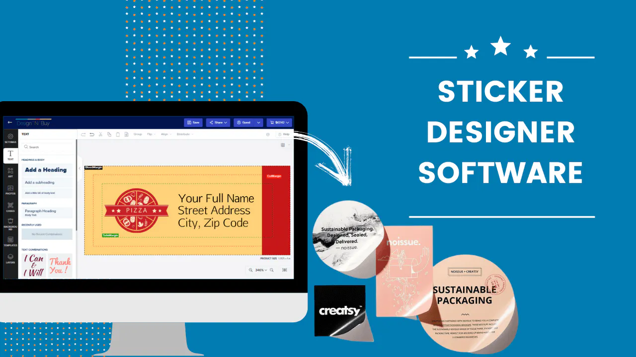 Sticker Design Web to Print Software gallery image