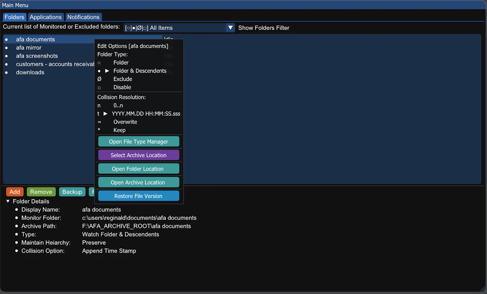Active File Archiver takes off  screenshot 9