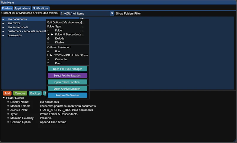 Active File Archiver takes off  screenshot 9