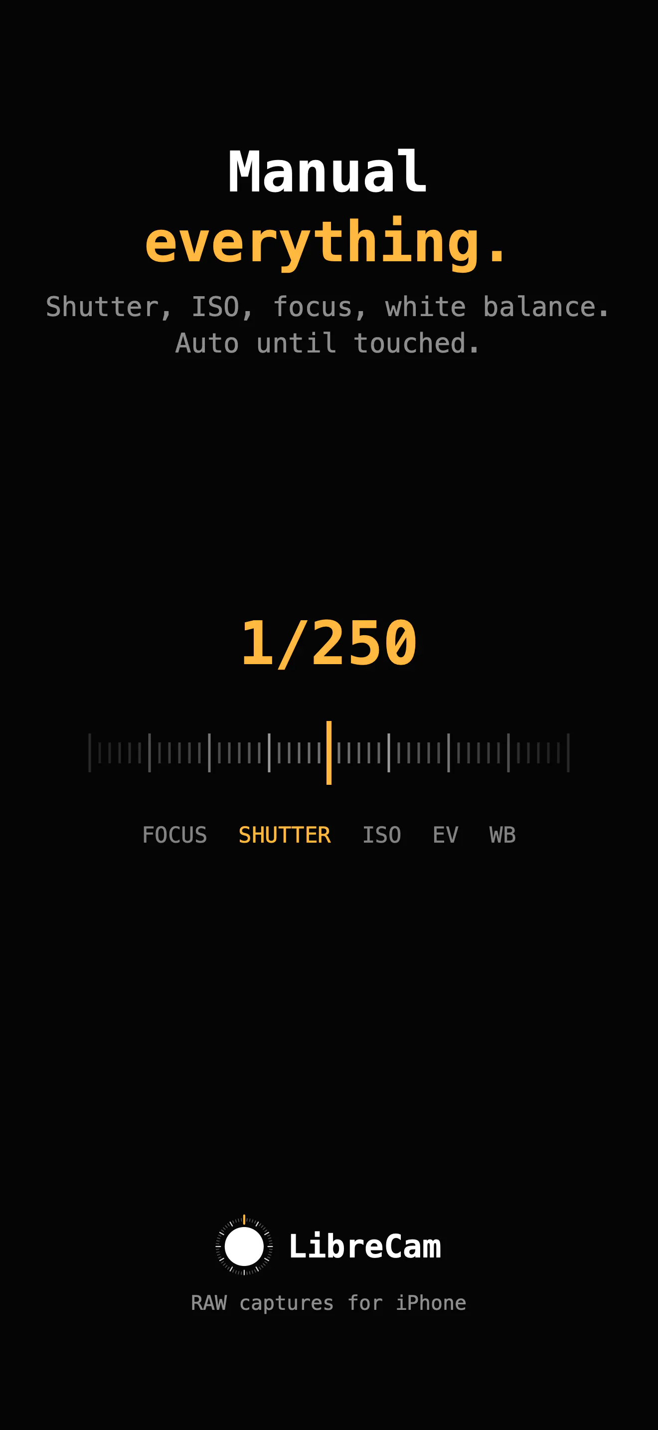 LibreCam: Manual RAW Camera for iPhone screenshot 6