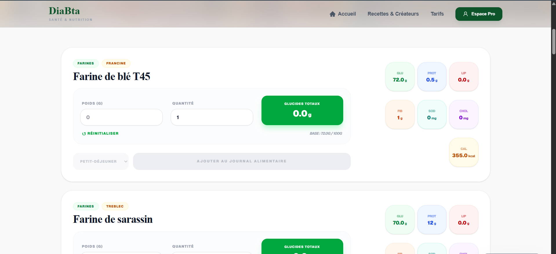 DíaBta - Screenshot 2 showing product features and functionality