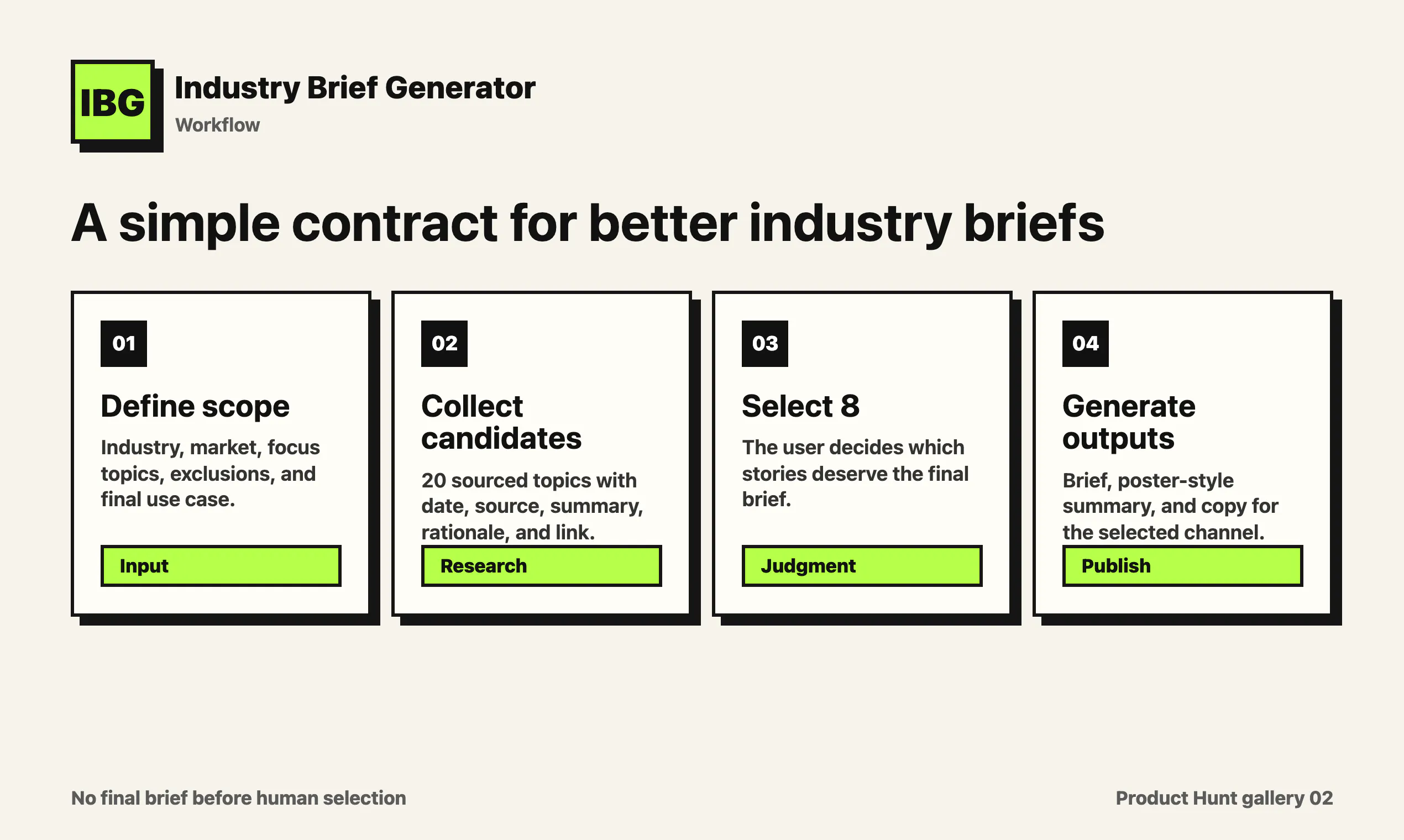 Industry Brief Generator gallery image