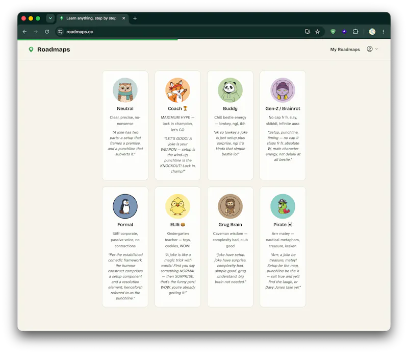 Roadmaps screenshot 1