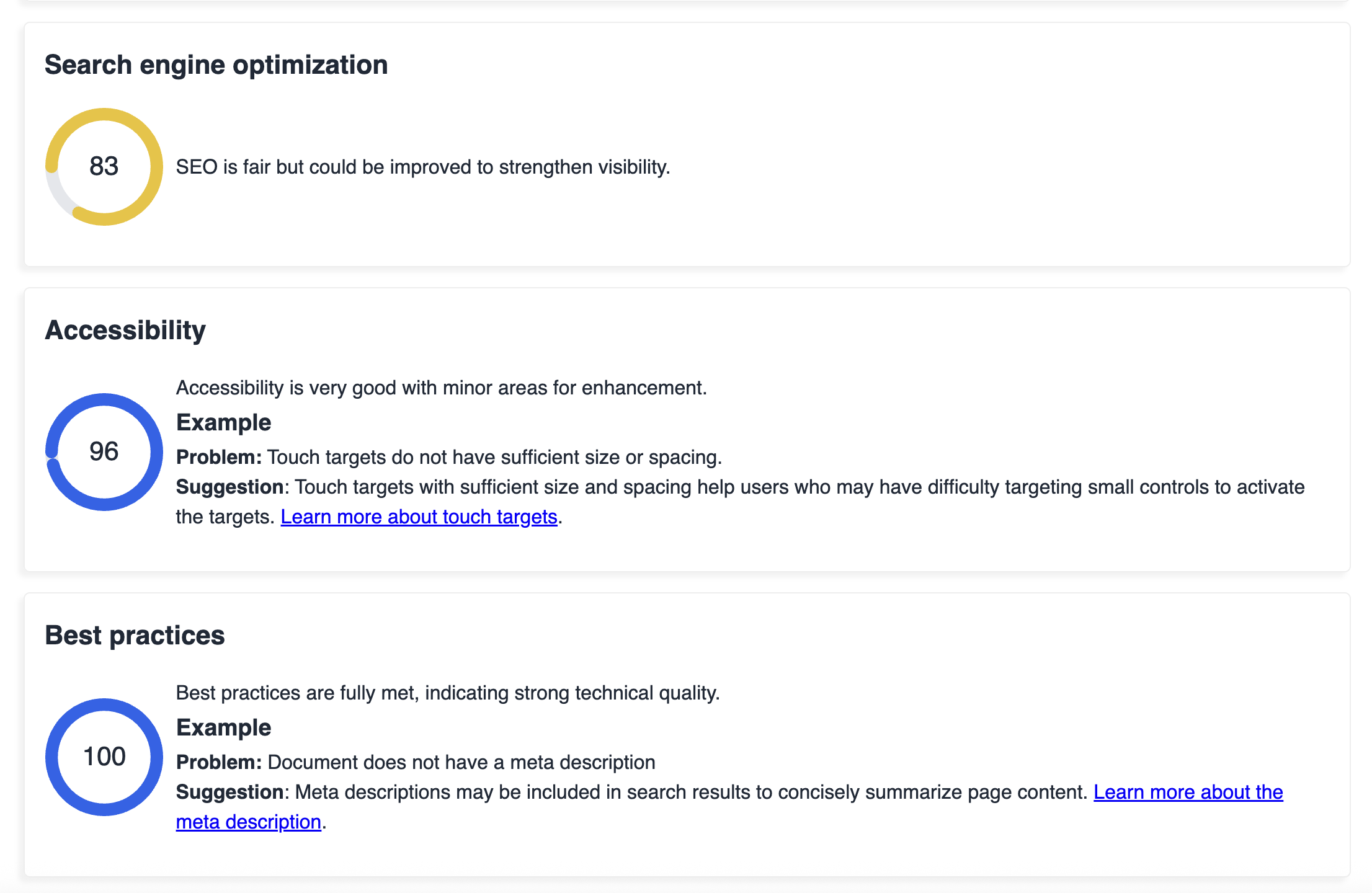 Hinderfri - free website audit media 3