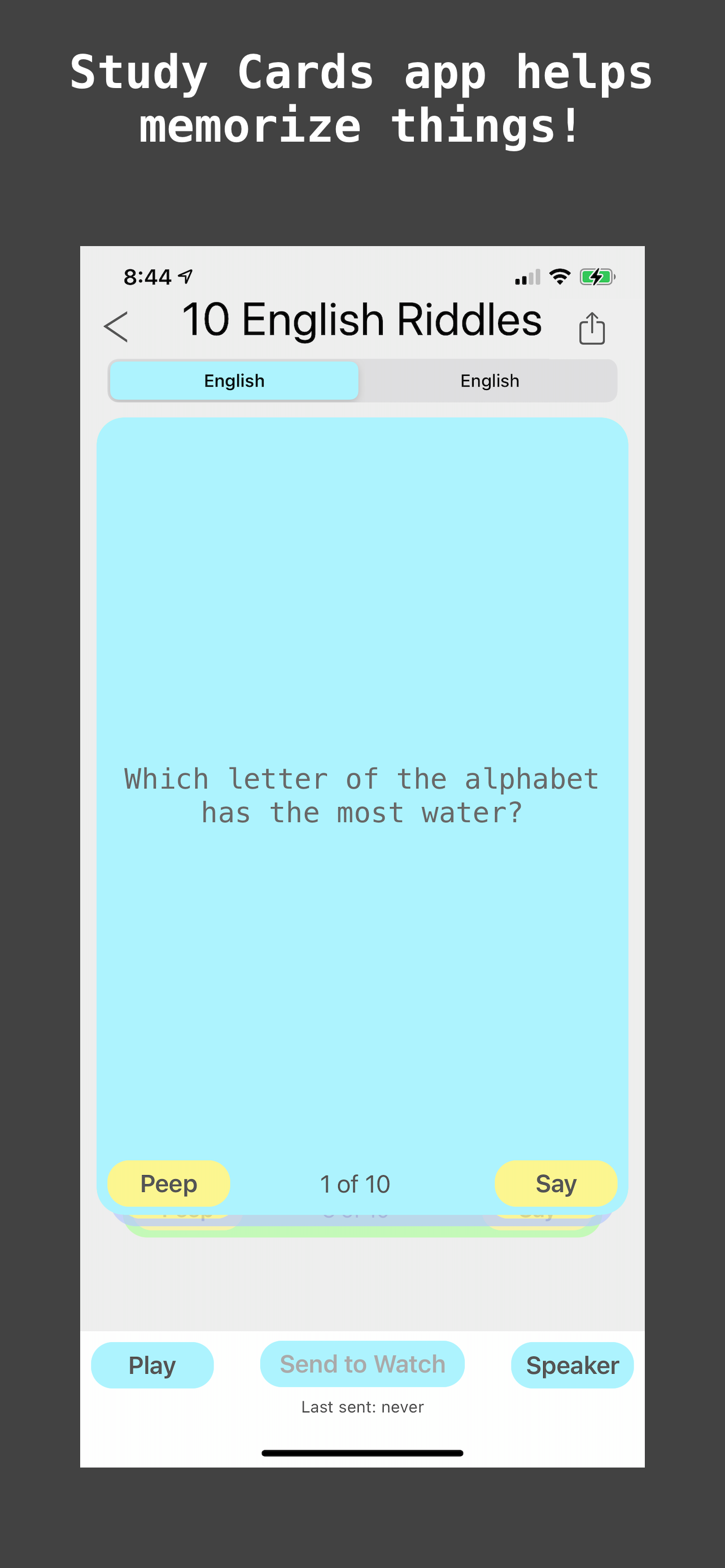StudyCards -app: praten over flashcards - Chatgpt Powered Flashcards Maker, helpt dingen te onthouden media 7