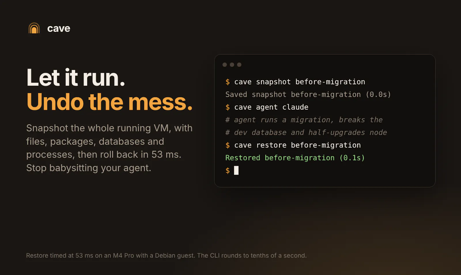 cave-vm screenshot 2