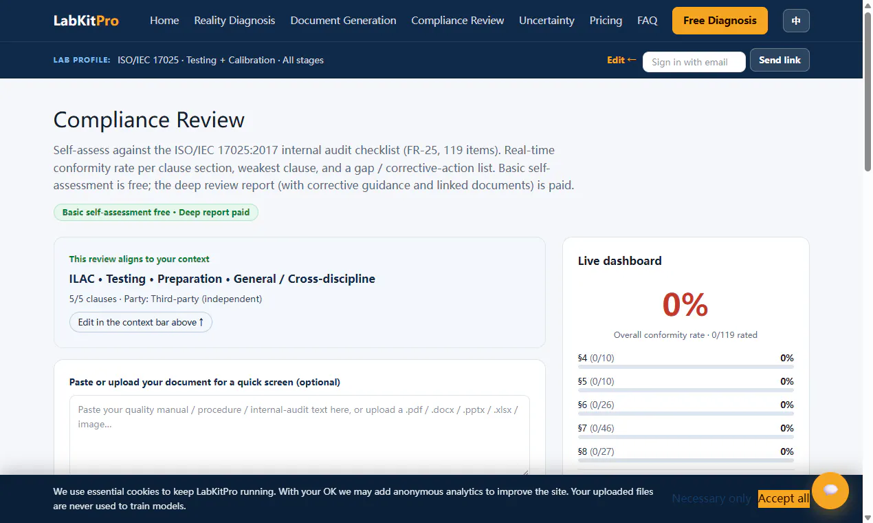 LabKitPro — ISO 17025 readiness tools gallery image
