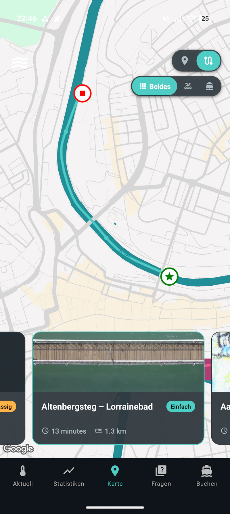 aaremarzili - Aare Temperature in Bern screenshot 4