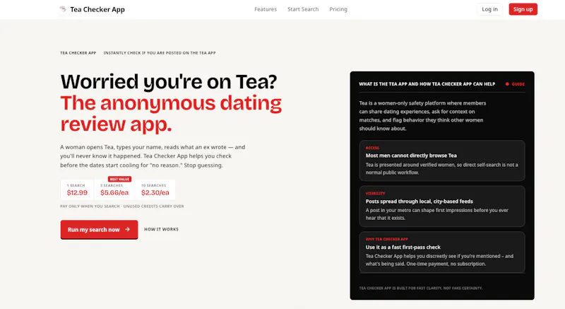 Tea Checker App screenshot 1