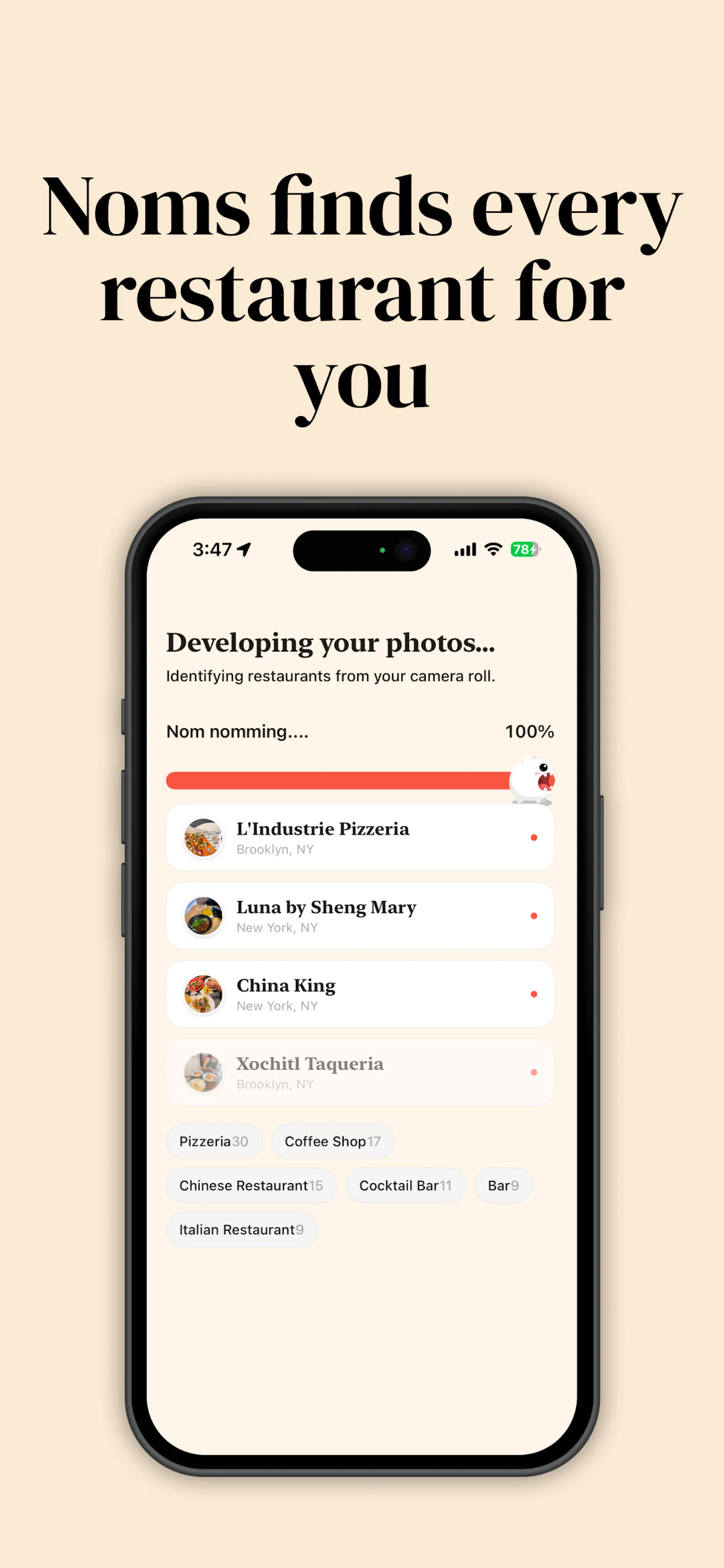 Noms: Your Restaurants, Mapped screenshot 2