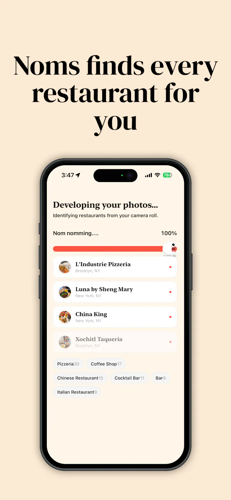 Noms: Your Restaurants, Mapped screenshot 2