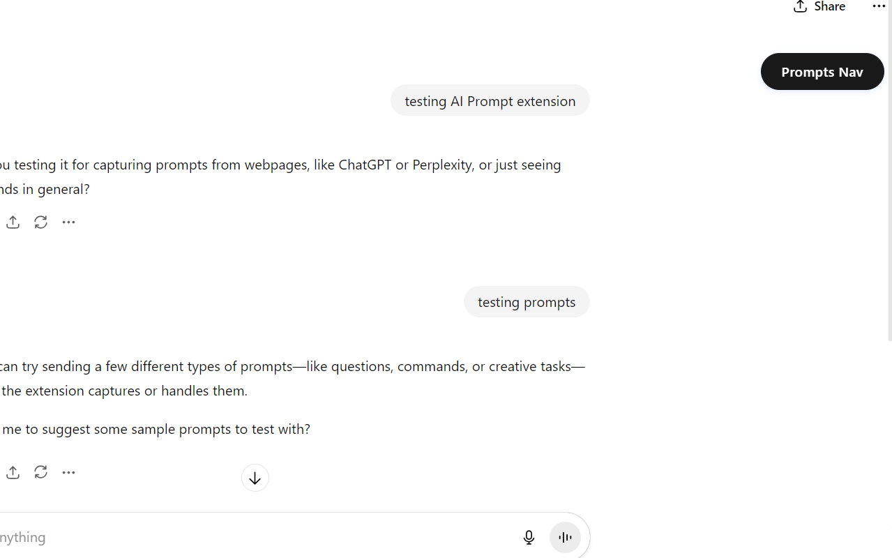 Chatgpt/gemini/claude chat export & Nav gallery image