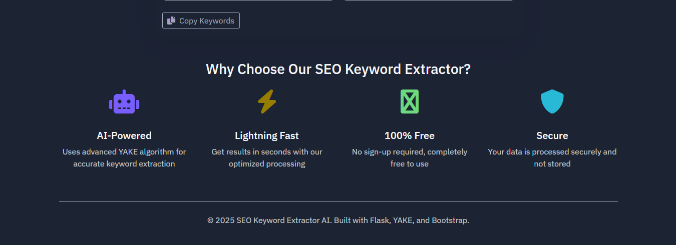 SEO 키워드 추출기 AI - 상위 SEO 키워드를 빠르게 추출하는 AI 구동 도구. 미디어 3