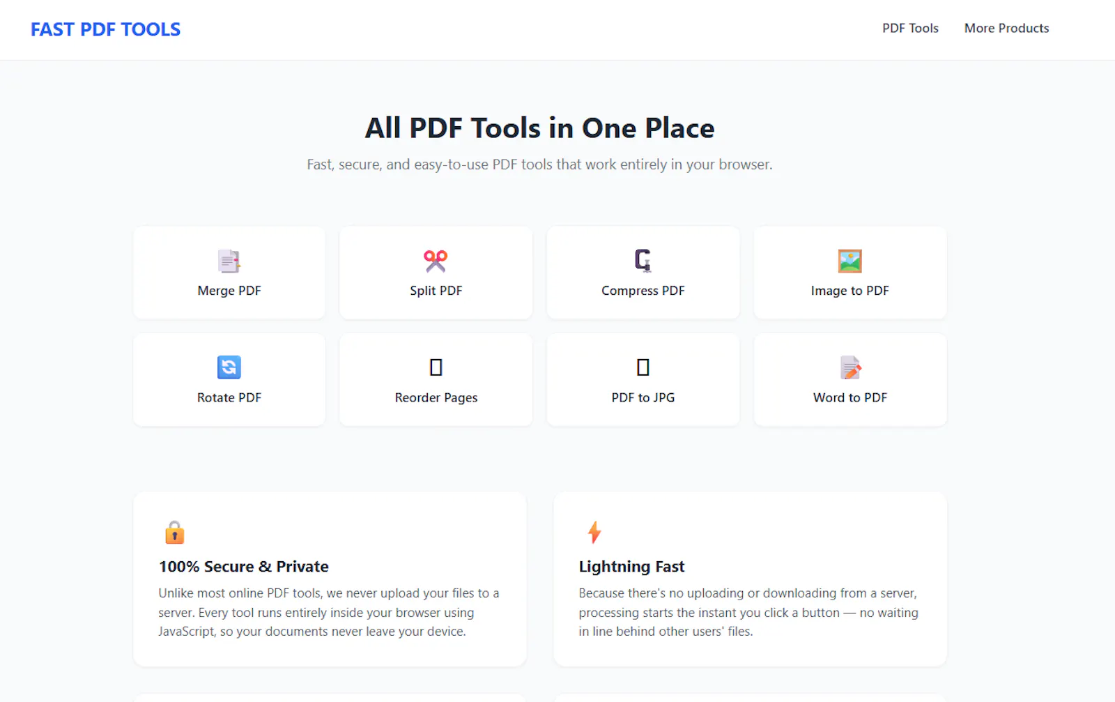 Fast PDF Tools screenshot 1