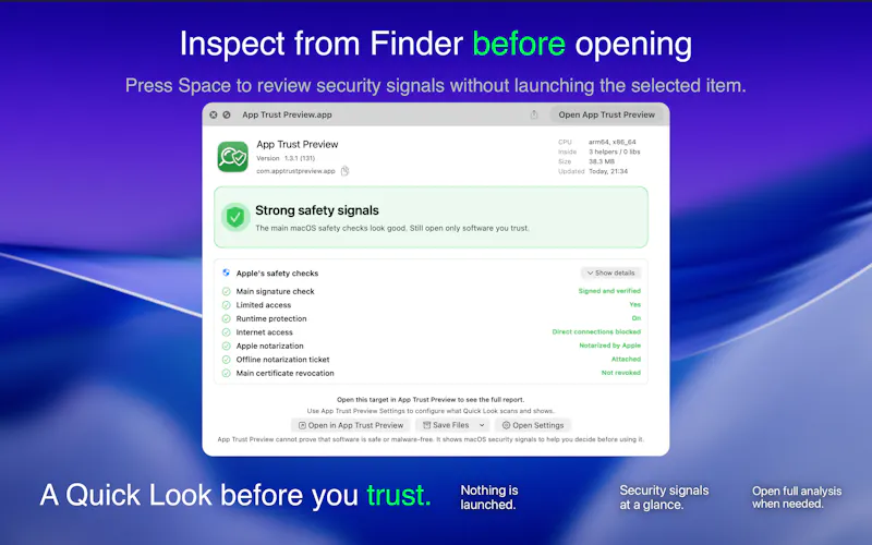 App Trust Preview screenshot 2