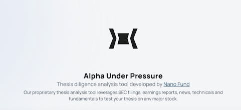 Alpha Under Pressure gallery image