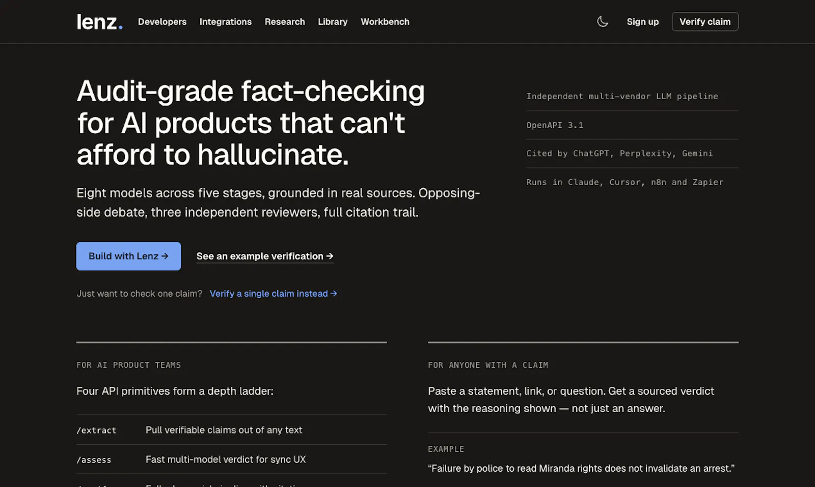 Lenz screenshot 1