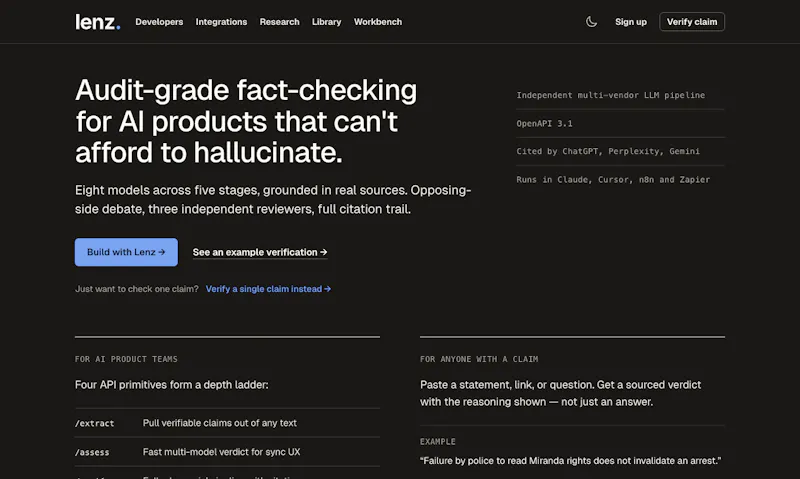 Lenz screenshot 1
