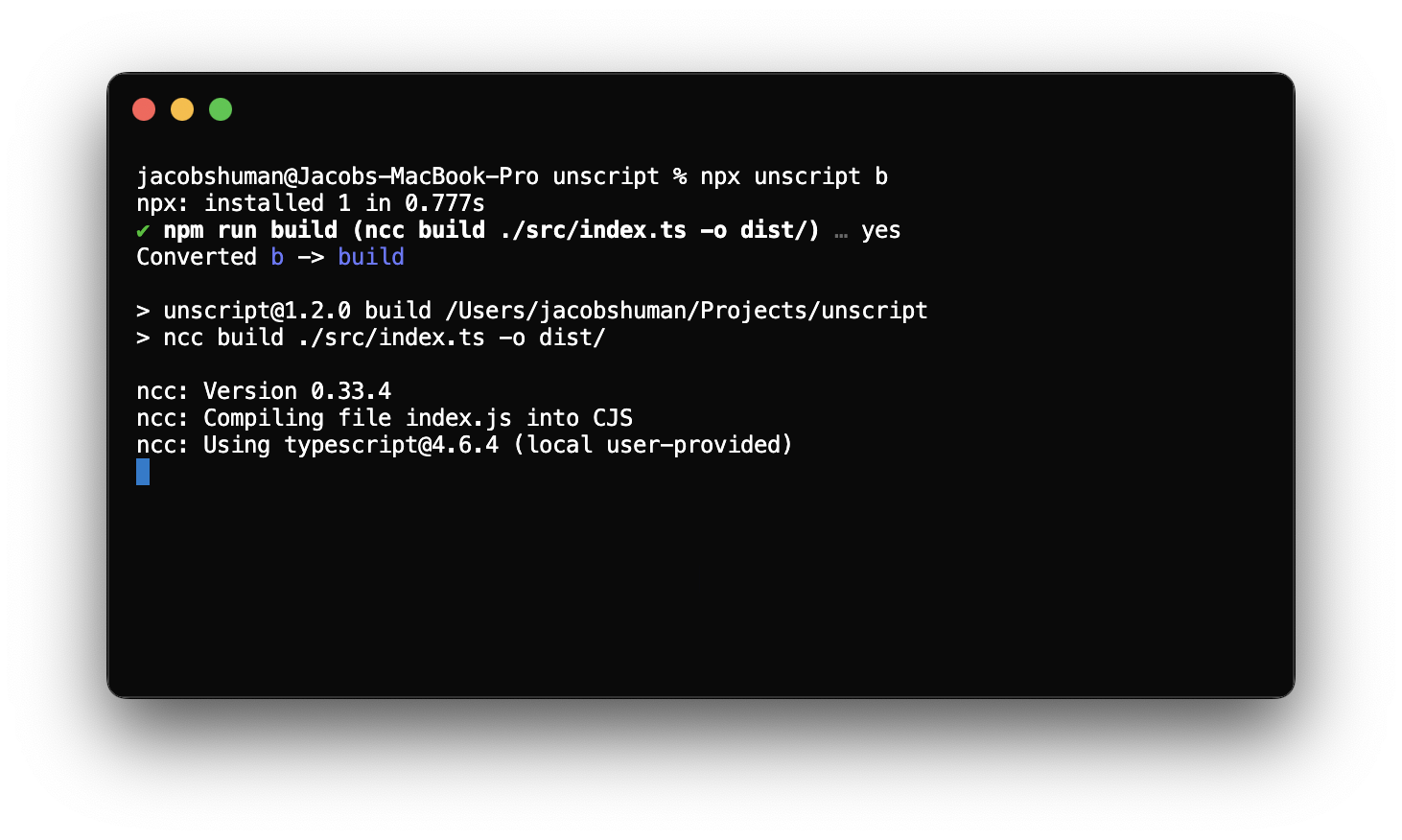 No escrita - Ejecute scripts NPM utilizando nombres de script acortados automáticamente media 2