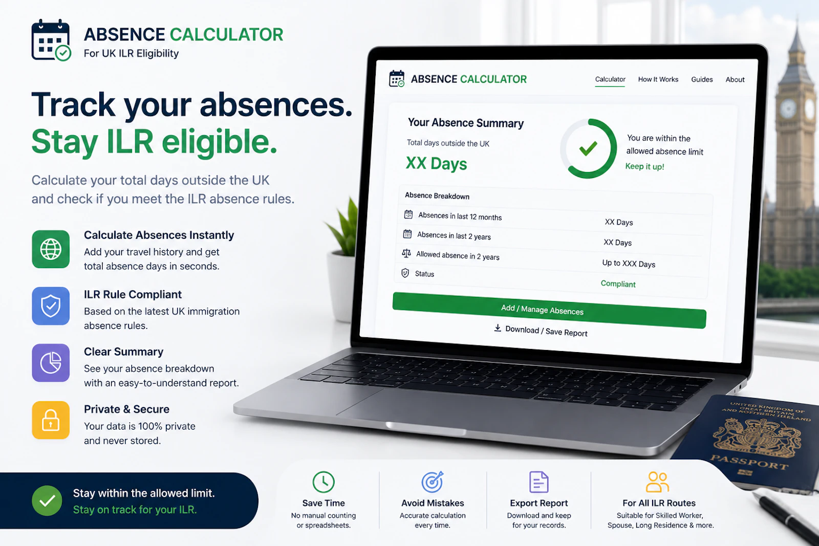 Indefinite Leave to Remain Calculator UK screenshot 3