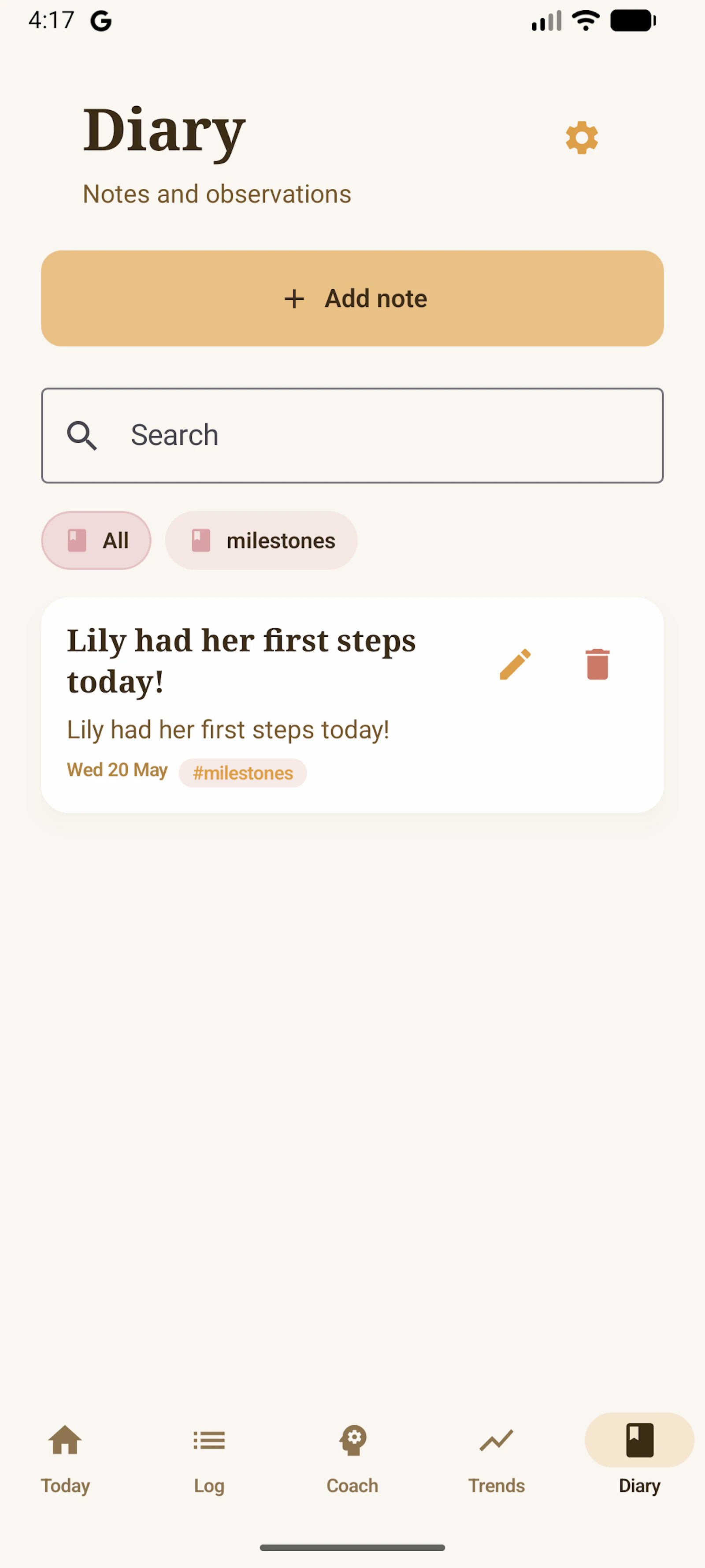Nestling - Intelligent Baby Tracker screenshot 3