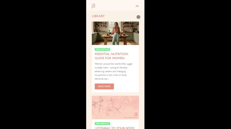 Feve: Ovulation Tracker & Diet screenshot 1 (video preview)