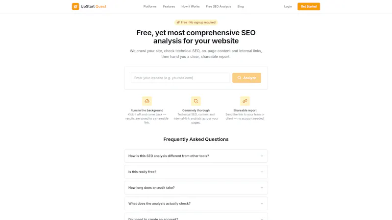 UpStart SEO screenshot 2