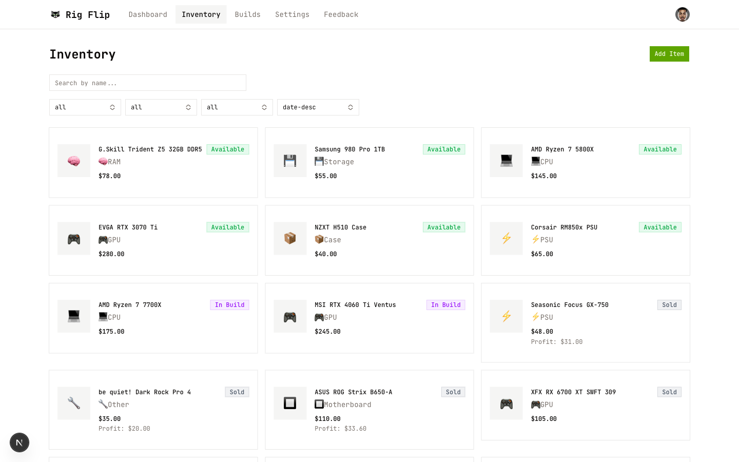 Rig Flip - Screenshot 4 showing product features and functionality