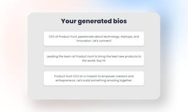 Twitter Bio Generator gallery image