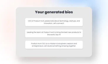 Twitter Bio Generator gallery image