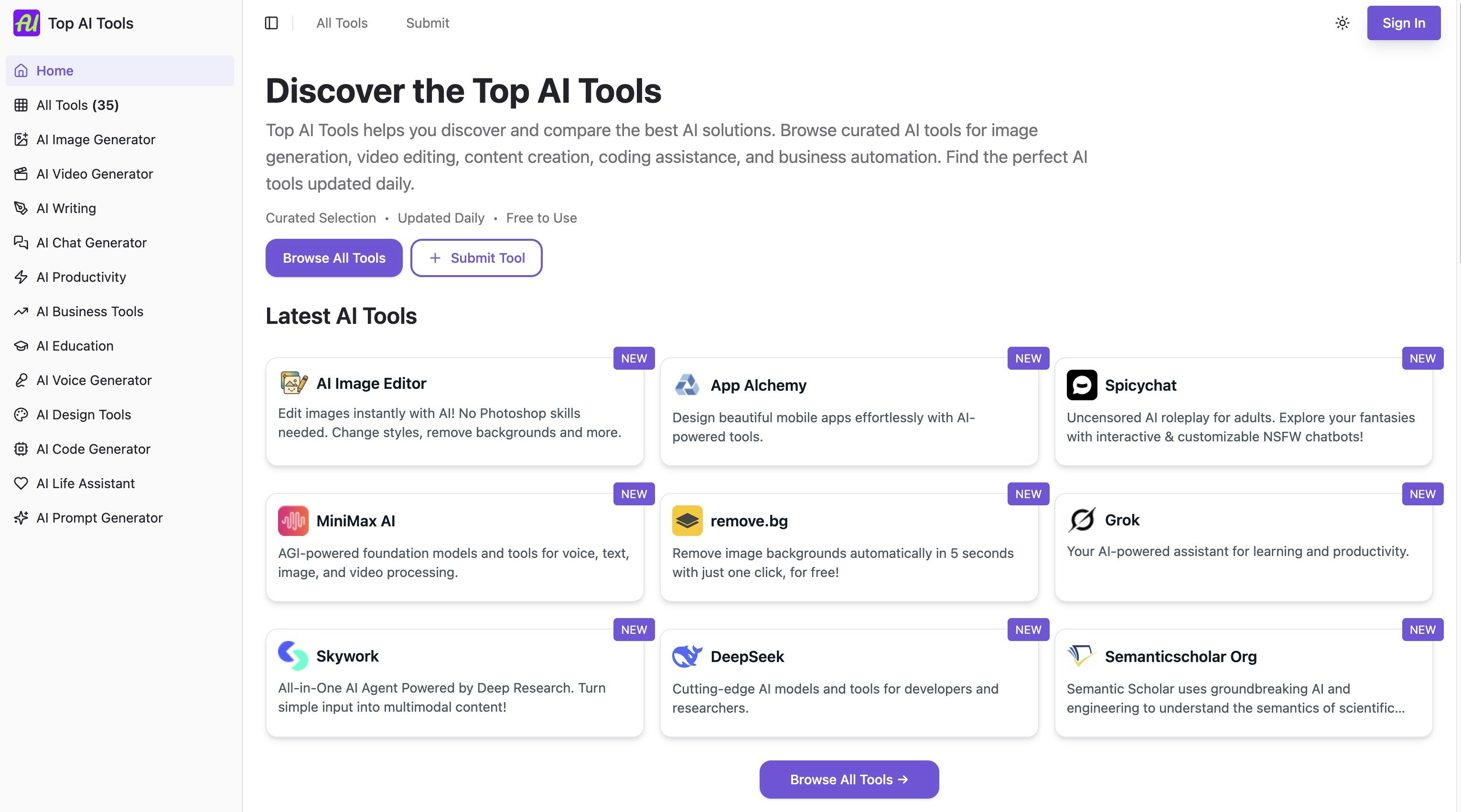 Top AI Tools