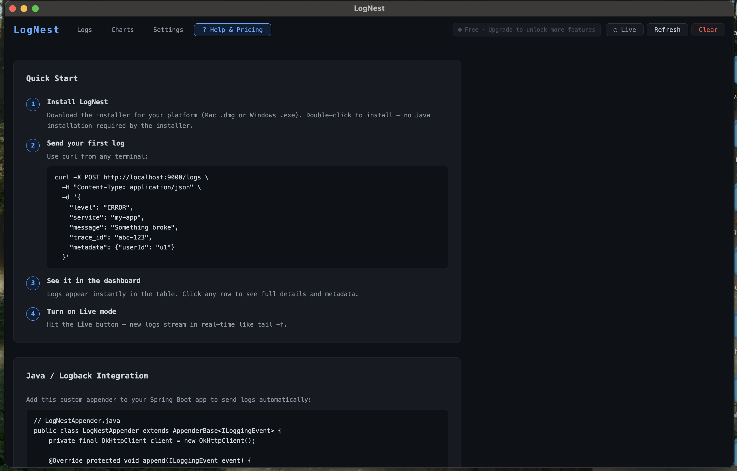 LogNest Local Log Analysis gallery image