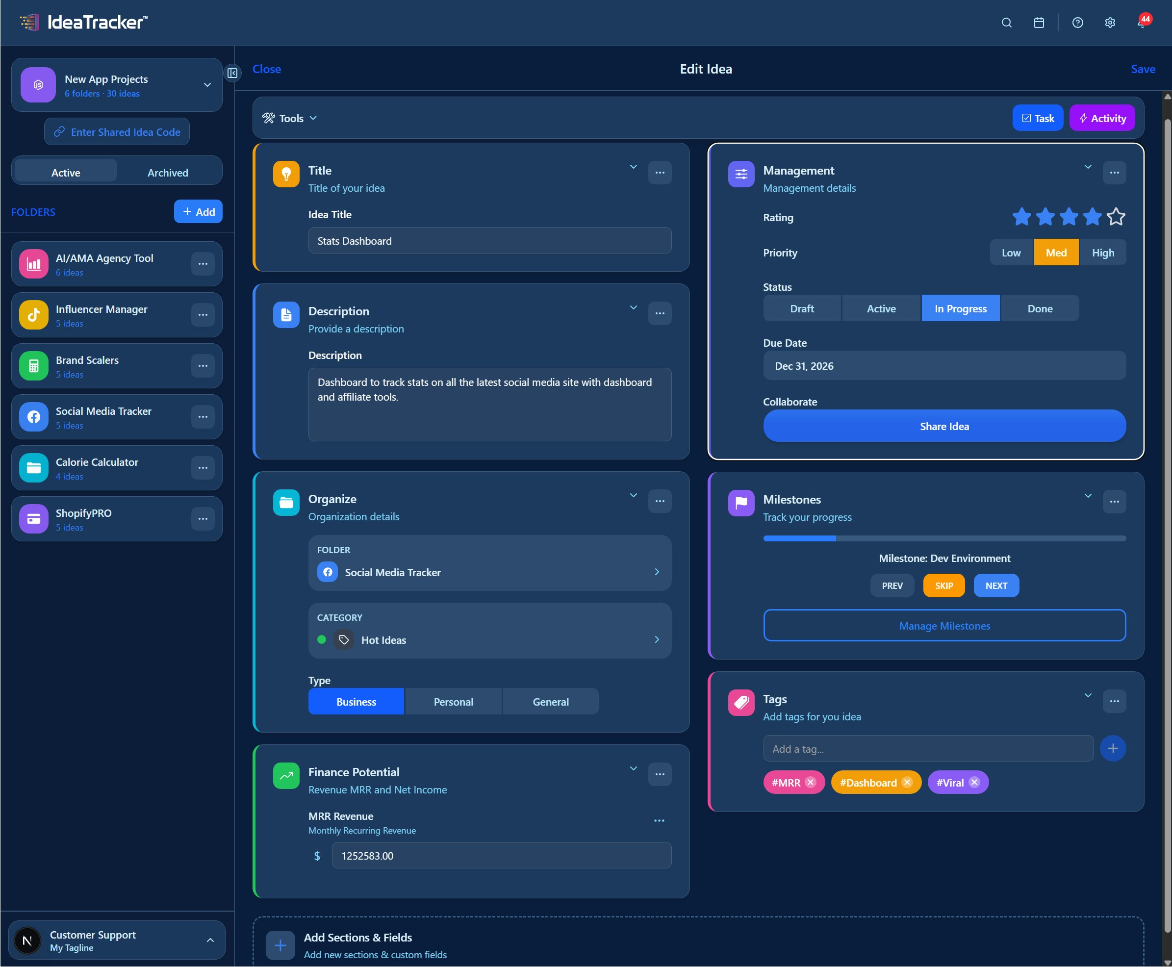 IdeaTracker gallery image