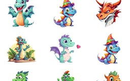 Dragons Sticker Set media 2