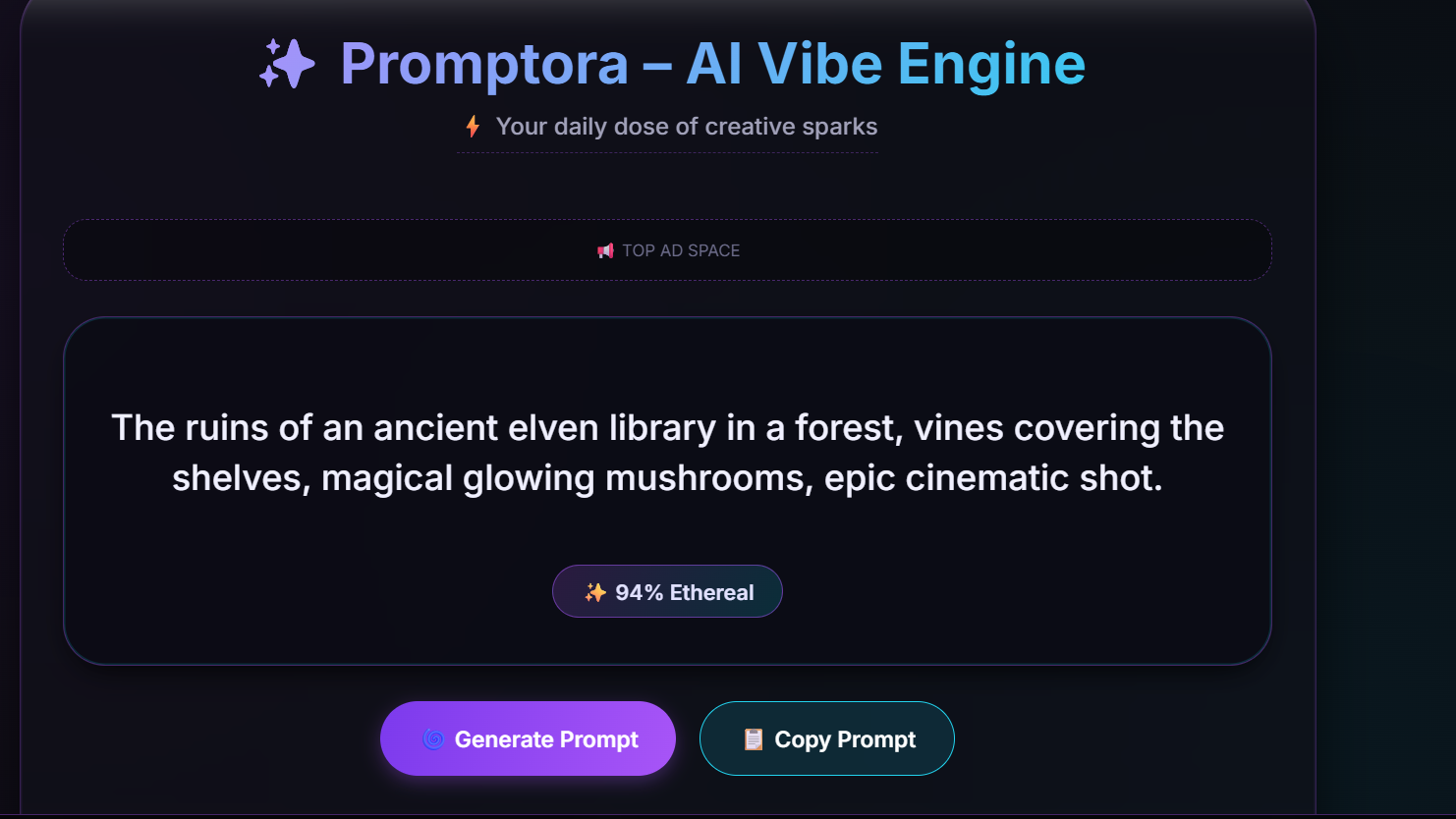 Promptora AI Vibe Engine gallery image