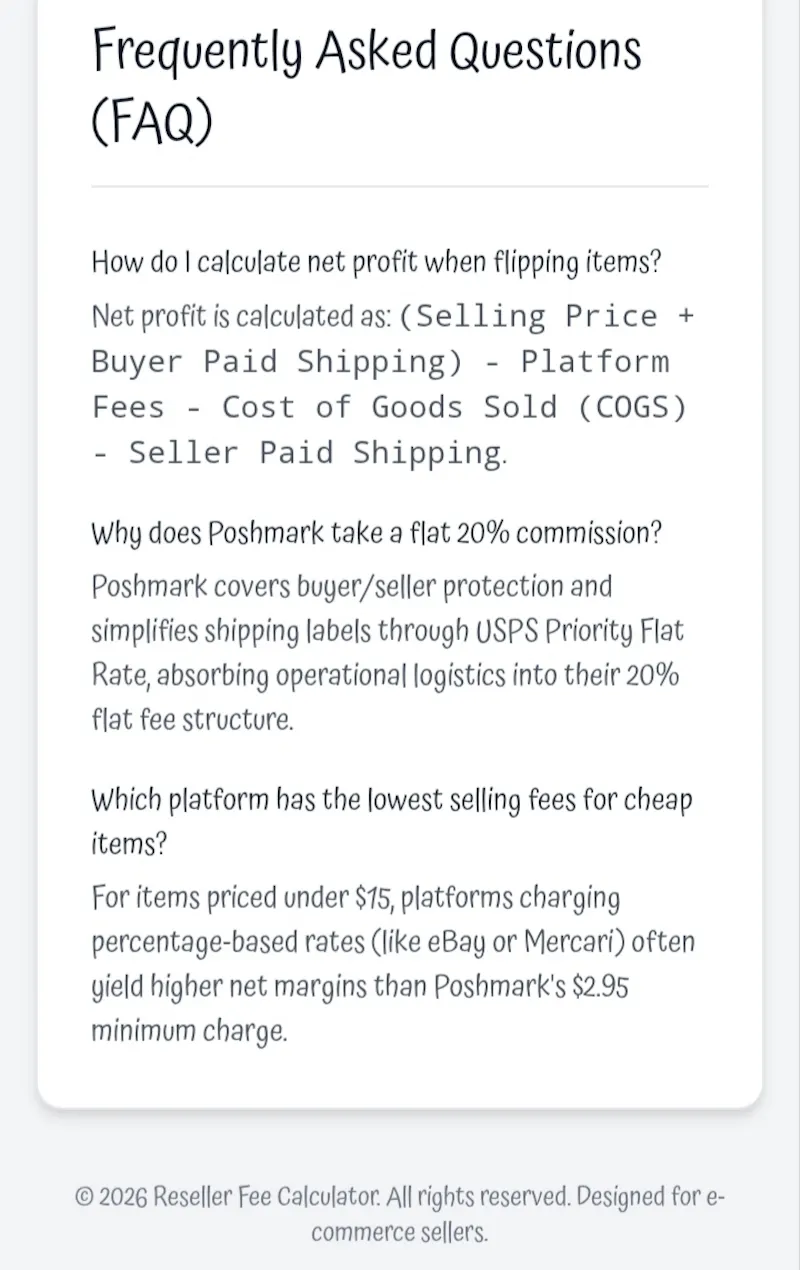 Reseller Fee Calculator screenshot 5