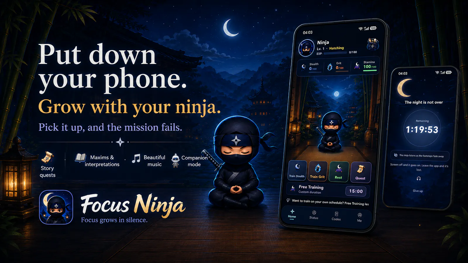 Focus Ninja: The Best Gamified Pomodoro screenshot 1