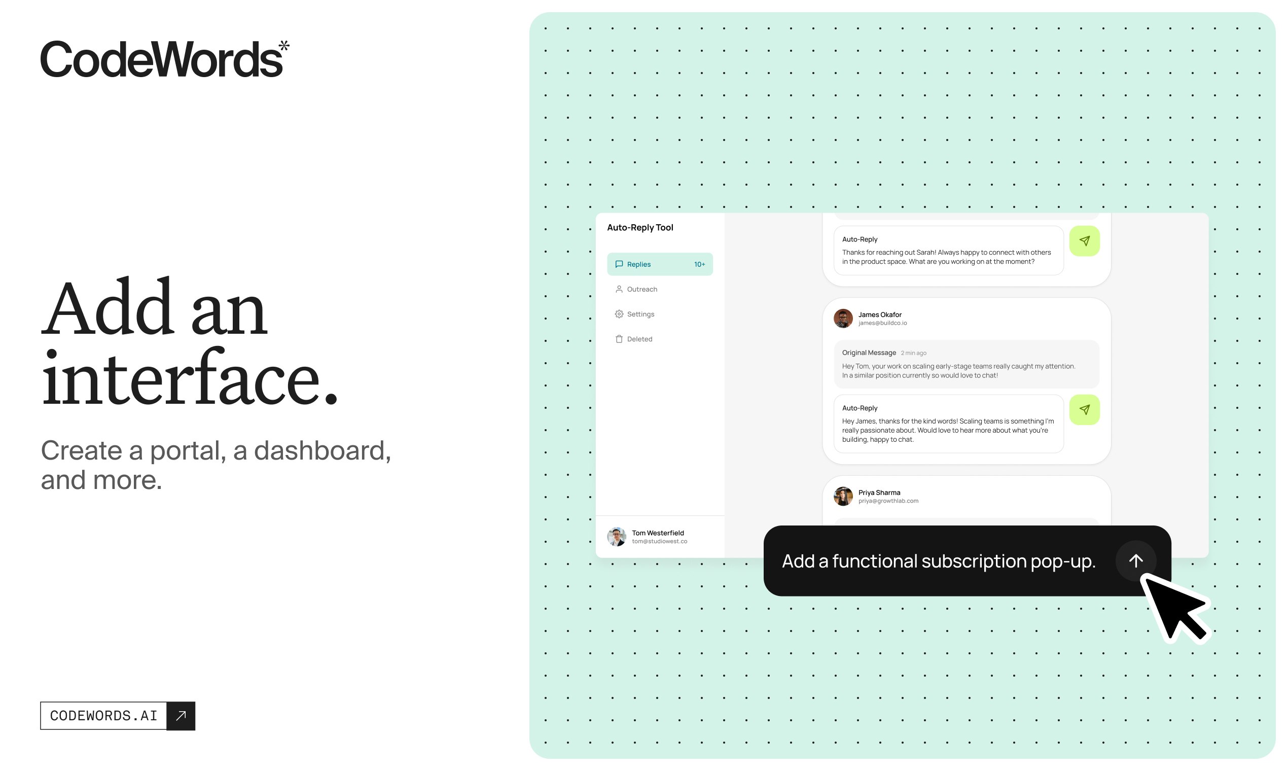 CodeWords UI gallery image