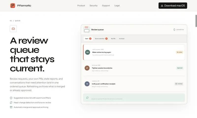 PRamatic screenshot 2
