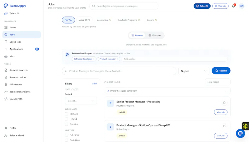 Find Your Next Opportunity · TalentApply screenshot 6