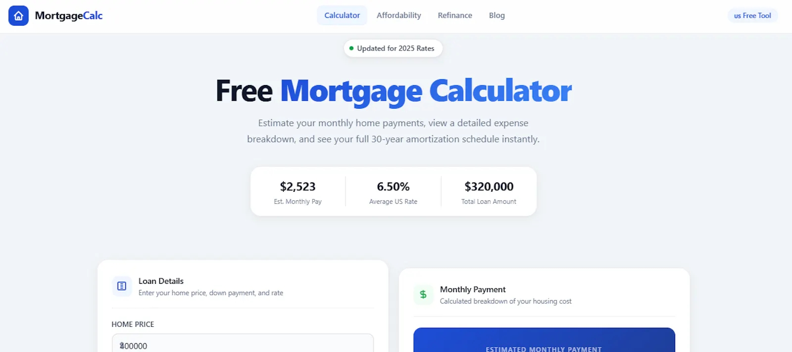 Mortgage Calculator screenshot 1