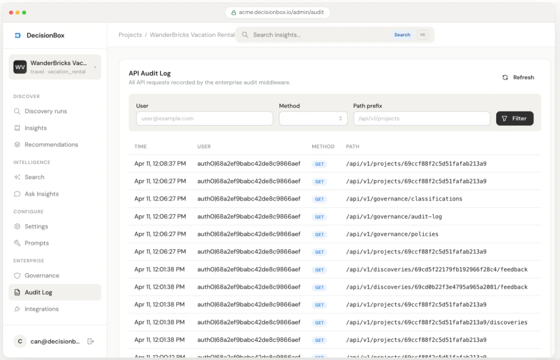 DecisionBox Enterprise screenshot 1