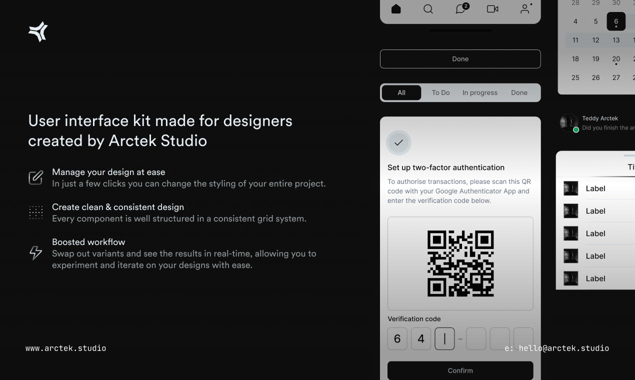 Arctek UI Kit media 2