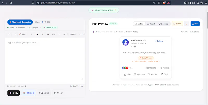 PreviewYourPost screenshot 3