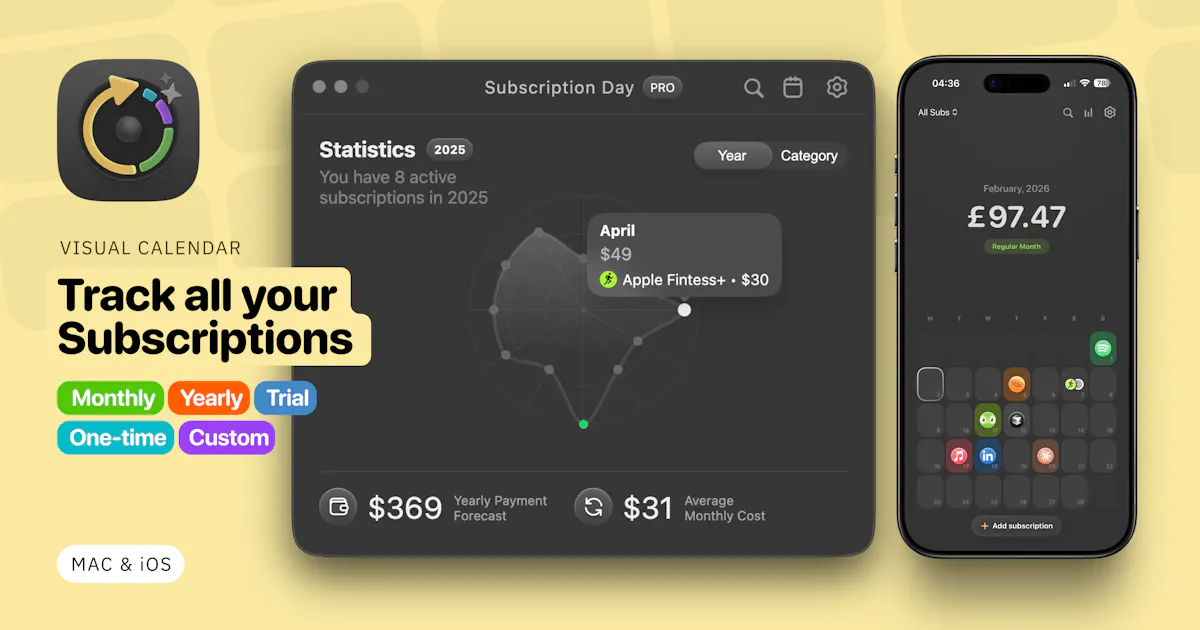 Subscription Day² for iOS