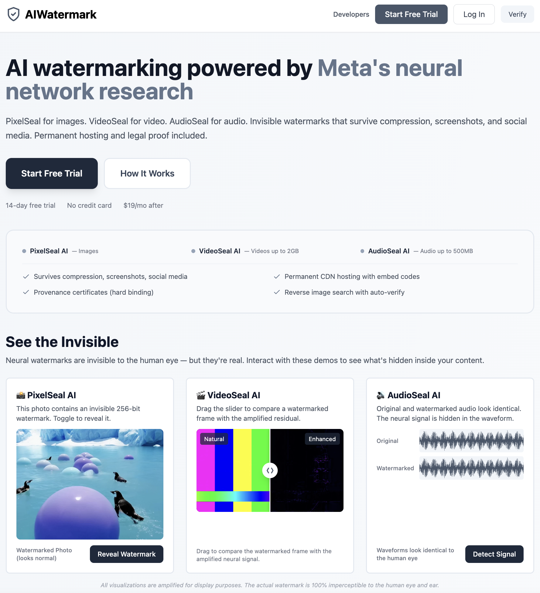 AIWatermark Invisible Neural Watermarks gallery image