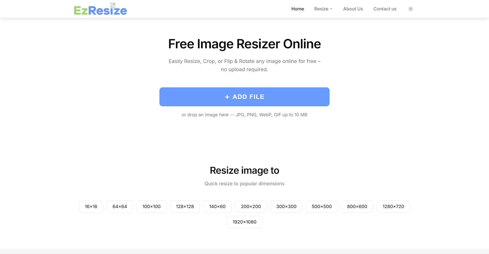 Free Image Resizer Online screenshot 1