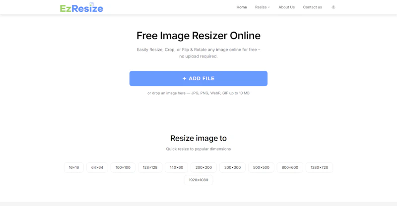 Free Image Resizer Online screenshot 1